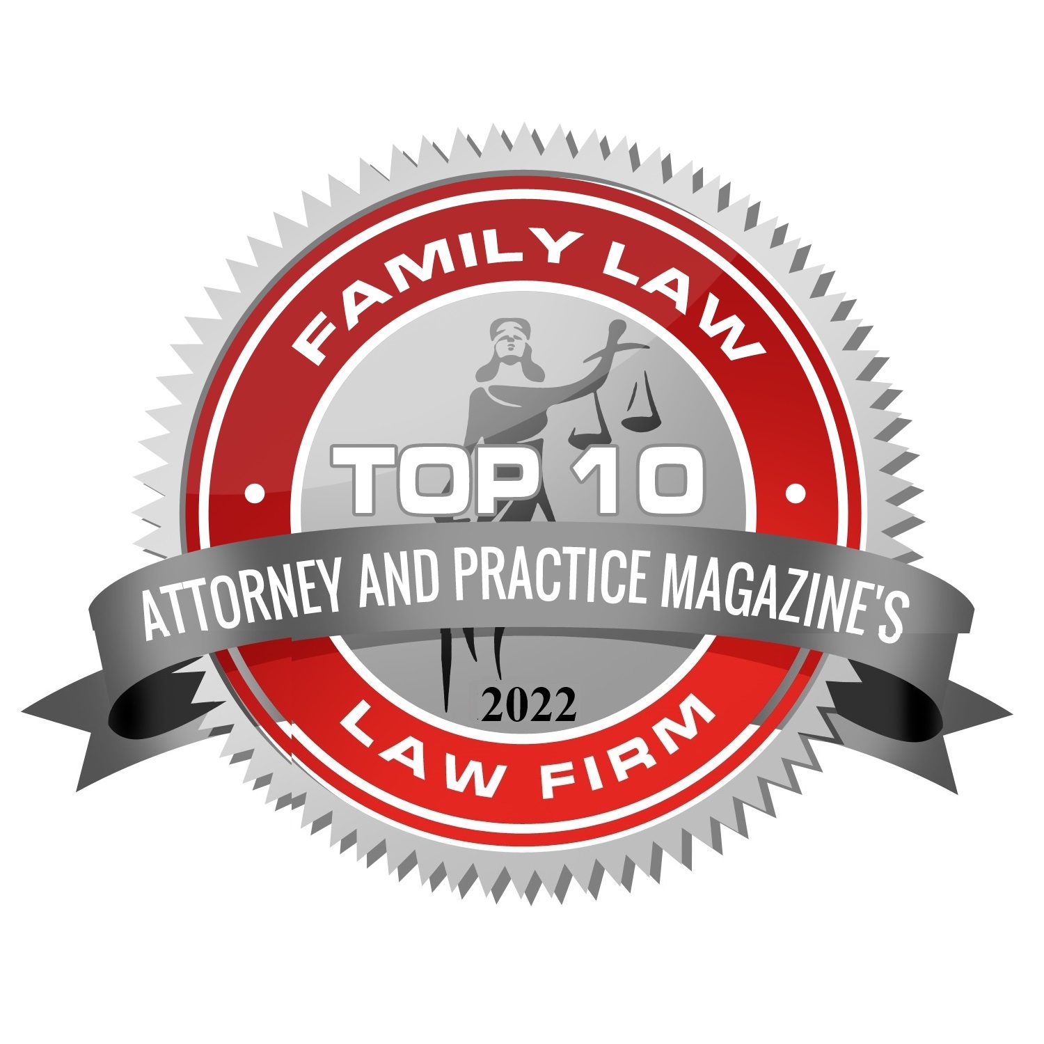 2022 Family Law Top 10 Firm Badge