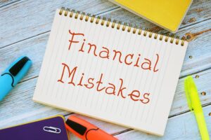 Financial Mistakes phrase on the page.